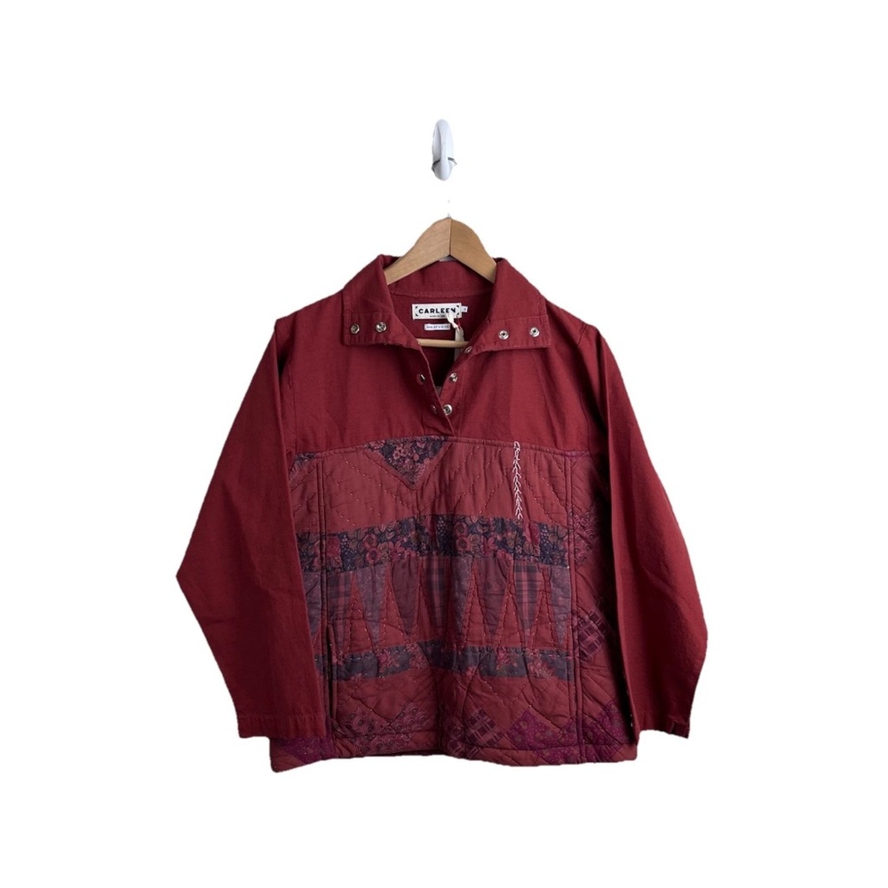 NEW NWT Carleen Pullover One Of A Kind Quilted Jacket Top